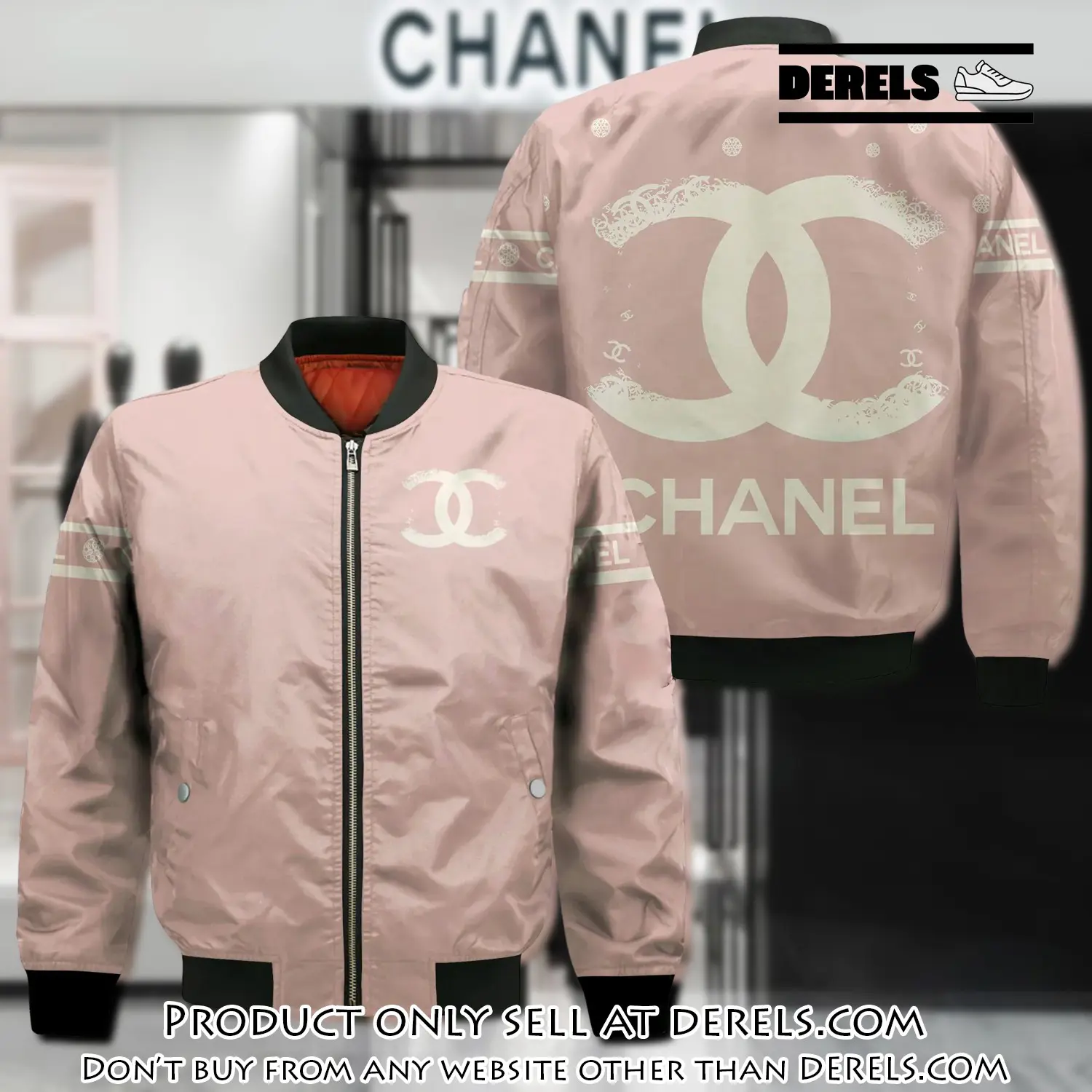 Chanel bomber jacket luxury brand clothing clothes outfit dr1406028